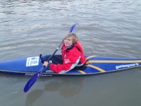 slalom training on the canal